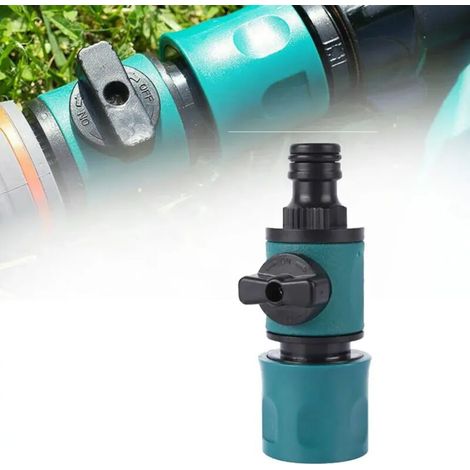 Robinet d'arrêt pour tuyau d'arrosage, raccord rapide en ligne pour système d'arrosage et d'irrigation (1/3)