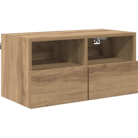 vidaXL  TV Wall Cabinet  Artisan Oak 60 x 30 x 30 cm Engineered Wood