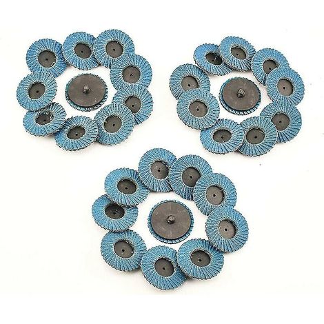 royaluxe -Disques à changement rapide de 2 pouces, disque de ponçage de Surface avec support de disque pour meuleuse, peinture de Surface et élimination de la rouille meule, 31 pièces (1/5)