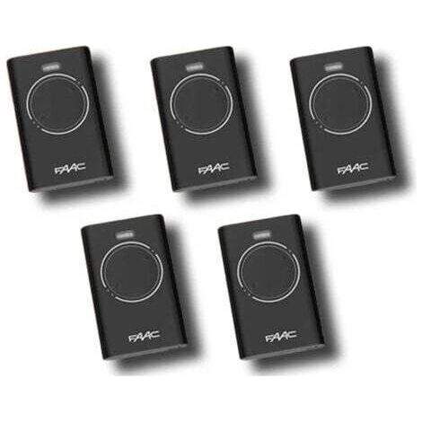 faac 5 x télécommande 2 canaux xt2 433 slh lr 7870071