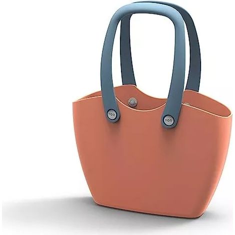 borsa in plastica morbida color salmone - g.f. (1/2)