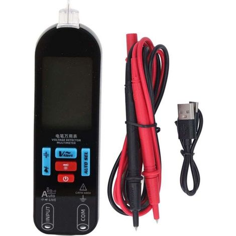Multimètre Numérique Rechargeable Gamme Automatique avec Test de Continuité (1/4)