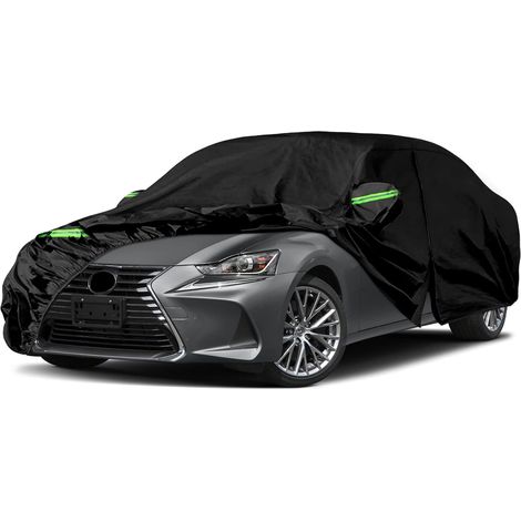 Housse de Voiture imperméable de Rechange pour Lexus IS250 IS250C IS300 IS350 2005-2024 6 Couches avec Fermeture éclair de Porte et Bandes Coupe-Vent pour Protection Contre la Neige, la Pluie, la (1/5)