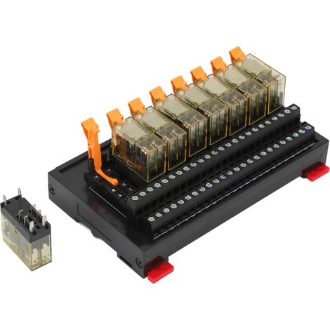 Relais module contrôle DC PLC rail DIN 8 canaux 2 NO 2 NC BEM2S-8MZ (1/5)