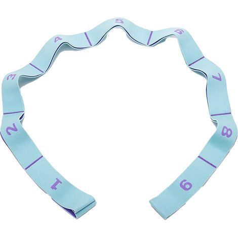 Sangle Élastique Pour Yoga - 150 cm - Bande De Stretching Avec Boucles Multiples - Pour Rééducation Physique Pilates Danse - 1 Pièce (1/5)