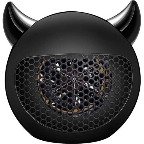 Mini Radiateur Soufflant, Chauffage Électrique Portatif en Céramique PTC, Silencieux Chauffe Rapide Radiateur convecteur Protection Anti Surchauffe, pour Bureau Maison noir (1/5)