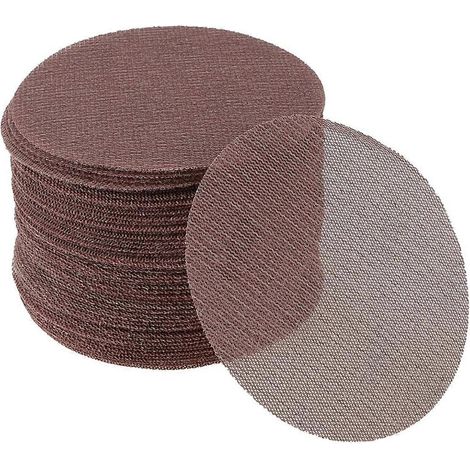 Packung mit 50 Abranet 12,7 cm (5 Zoll) Schleifnetzen mit Klettverschluss und Staubschlaufe. (1/5)