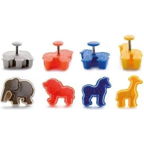 Ibili Safari Set aus 4 goldenen Ausstechformen