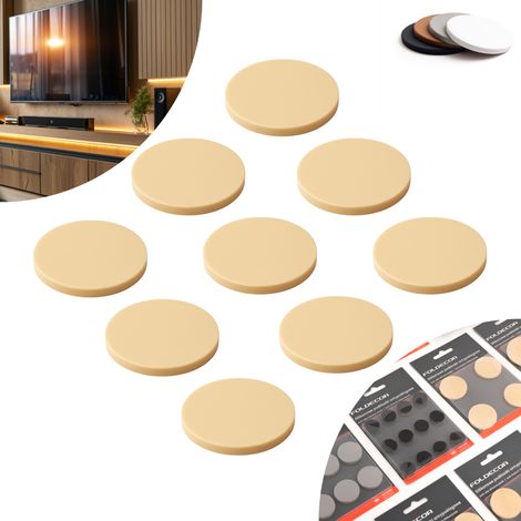 Cuscinetti antiscivolo autoadesivi in silicone, beige, diametro 22 (confezione da 9) (1/5)