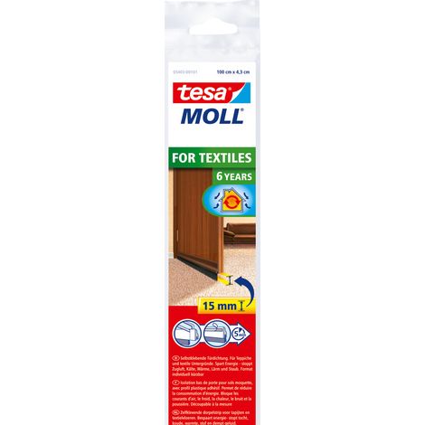 Bas de porte - TESA - 40 mm - Plastique adhésif - Couleur brun - PVC (1/4)