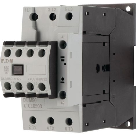 Eaton Contactor de potencia, 380 V 400 V 22 kW, 2 S, 2 Ö, 230 V 50 Hz, 240 V 60 Hz, accionamiento de CA, bornes de tornillo, 277862