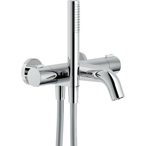 LK00010/2CR MISCELATORE TERMOSTATICO VASCA ESTERNO CON GANCIO FLEX CROMO NOBILI (1/2)
