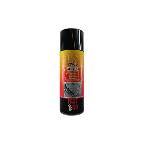 bomboletta spray zinco chiaro protegge parti galvanizzate o grezze ed e' sovraverniciabile 400ml (1/2)