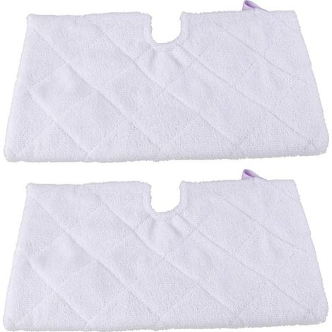 utilisé pour shark S3901Tampon De Rechange pour Vadrouille À Vapeur en Microfibre, Accessoires De Nettoyage S3550,S3501,S3601,S3901,Blanc/2X Coussins Vapeur