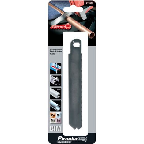 Lama per Taglio Metalli X29981 per Black&Decker Scorpion KS880EC KS890K 153 mm