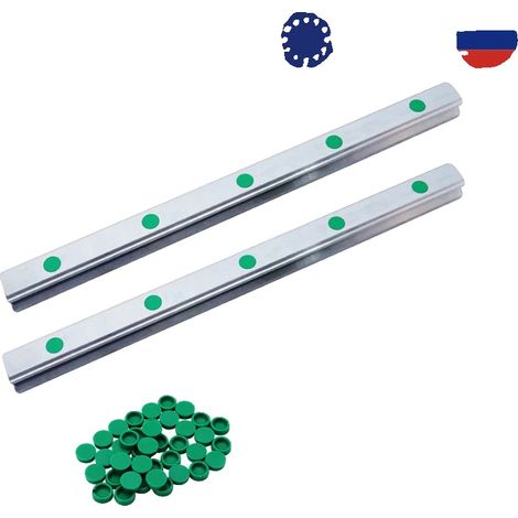 Guía lineal, movimiento preciso, construcción de acero duradera, 2 piezas HGR15, 1050 mm (1/2)