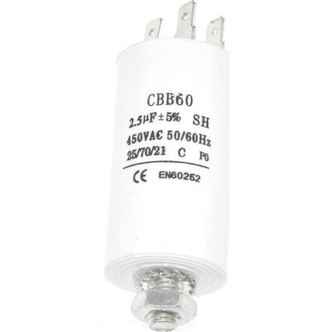 Universal 2.5 UF Microfarad Appliance Motor Start Run Capacitor (1/2)
