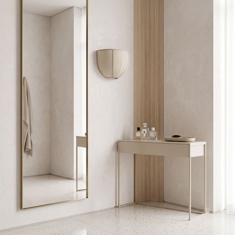 Aplique de Pared con Pantalla de Lino Beige  Serie LUNA (1/5)