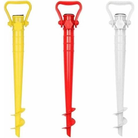3 Pièces Porte Parapluie De Plage, Ancrage Au Sol pour Parasol, Ancre De Sable De Parapluie De Plage, pour Parasol De Jardin, Mangeoires d'oiseaux, Belvédère, Drapeaux (1/5)