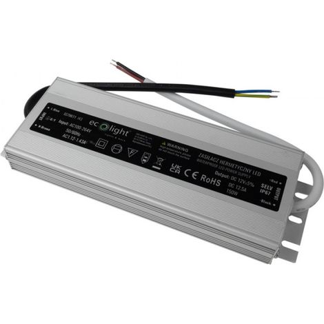 Alimentatore LED IP67 150W 12V 12,5A Ecolight EC79611 (1/2)