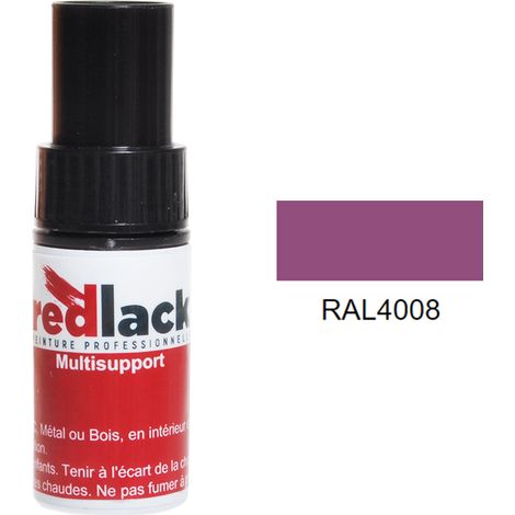 Retuschefläschchen mit Pinsel 9ml – RAL 4008 - Seidenmatt - Signalviolett - für verschiedene Oberflächen - Redlack