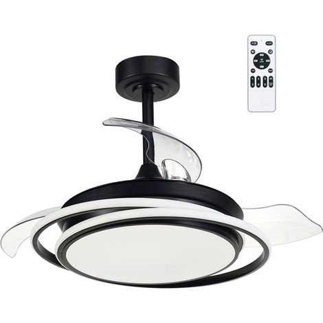Ventilatore da soffitto Antila mini LED nero 45w 4000 lm cct