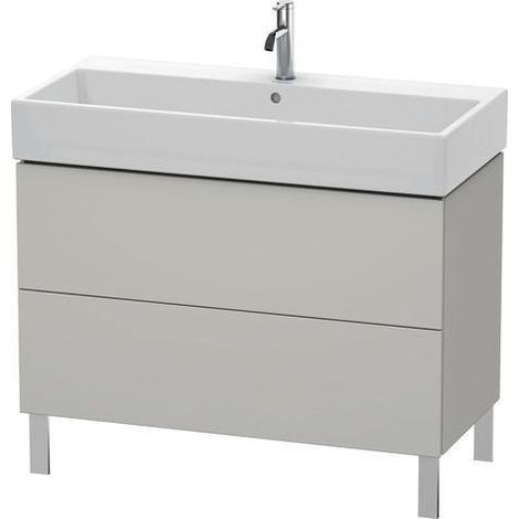Meuble vasque L-CUBE 582x984x459mm en béton