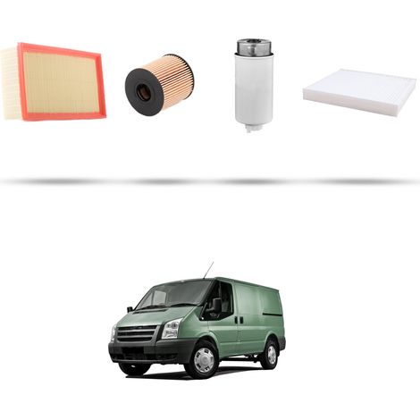 Kit tagliando 4 filtri compatibile con Ford Transit 2007 2.4 TDCi 74kw dal 2006 (1/5)