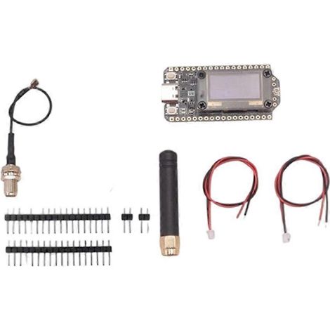 Carte de développement Heltec Meshcore Meshtastic V4.3 GPS SX1262 0,96 pouce OLED à énergie solaire pour réseau maillé WiFi LoRa BLE 28 dBm A (1/5)