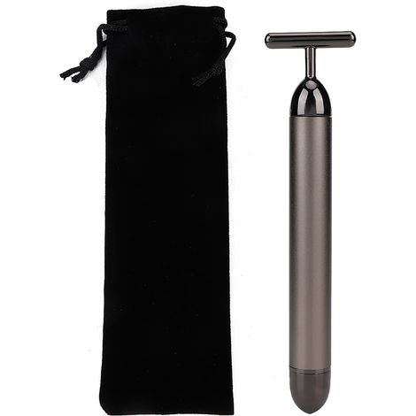 Appareil de massage facial électrique liftant raffermissant peau esthétique (Gris Fumé) (1/5)