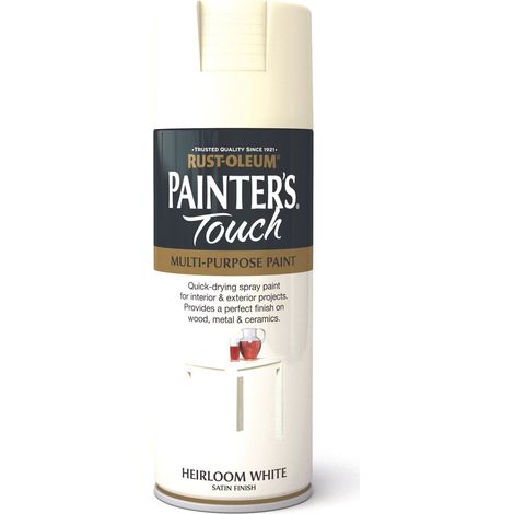 Rust-Oleum Painter’s Touch Spray Paint 400ml Satin - Heirloom White