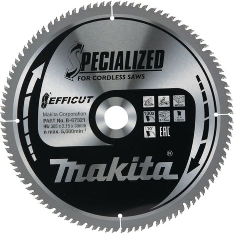 Makita  EFFICUT  Hoja  de  sierra  305x30x100Z  -  B-67321 (1/2)