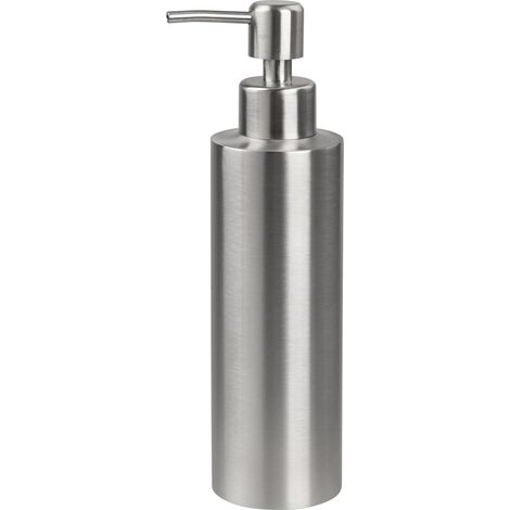 Seifenspender aus Edelstahl – Großes Fassungsvermögen von 350 ml für Flüssigseife - Farbe: Silber Matt"-"61151 (1/2)