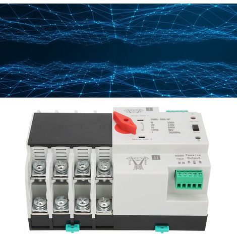 Automatischer 220-V-Doppelstrom-Umschalter ZGQ5-100/4P, unterbrechungsfreier bidirektionaler Umschalter, isolierter Haushalts-Konverter (1/5)
