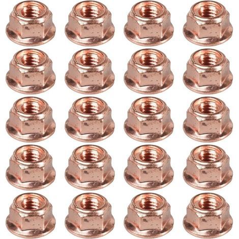 20 dadi in rame M8 x 1,25 per collettore di scarico, dadi turbo M8 per BMW E30 A2001420072 11621711954 (1/4)