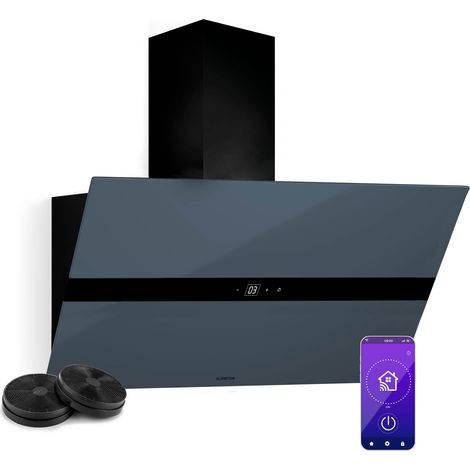 Klarstein – Hotte aspirante décorative 90 cm – Débit d'air 690 m³/h – Classe A++ – Commande tactile et Wi-Fi – Éclairage LED 6000-6500K – Silencieuse 52 dB (1/5)