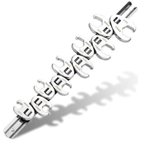FENOPLASTICAJeu de 10 clés à fourche métriques à prise de 3/8\ (1/4)