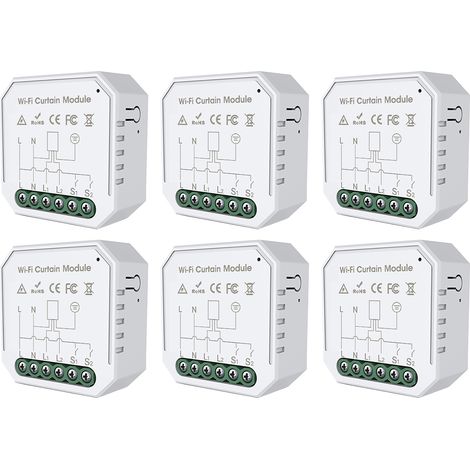 Module WiFi pour rideaux motorisés Tuya 6 unités commande vocale Alexa Google Home minuterie application smartphone installation facile (1/5)