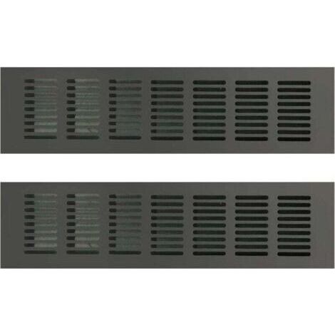 Grille de Ventilation Rectangulaire, Grille D'aération Rectangulaire, Grille D'aération, Grille Ventilation Rectangulaire, Grille d Aeration Rectangulaire pour une Ventilation Idéale 80 × 300mm 2PCS