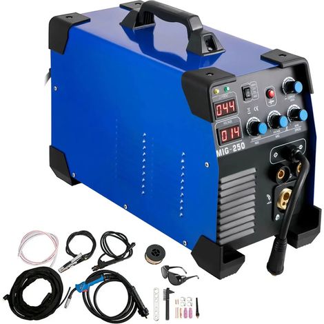 Fuleadture Poste à souder MIG 3-en-1 (250 A) – MIG, TIG (Lift Arc) et MMA (Électrode) – Bi-tension 110 V/220 V – Technologie Inverter IGBT DC – Affichage numérique (1/5)