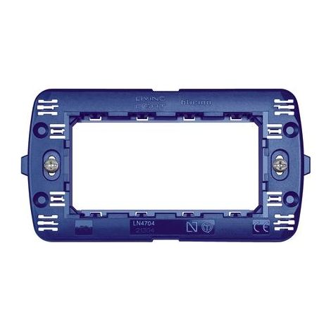 Supporto Unico a 4 moduli COMPATIBILE Living Come LN4704