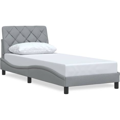 Maison Exclusive - Giroletto senza Materasso Grigio Chiaro 80x200 cm Tessuto (1/5)