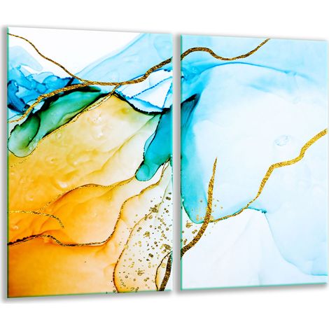 Schneidebrett aus Glas, 2x 30x52 Marmor (1/5)