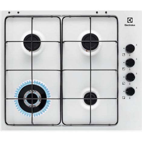 Placa de gas Electrolux EGS6414W Triple Corona Blanca 60 cm