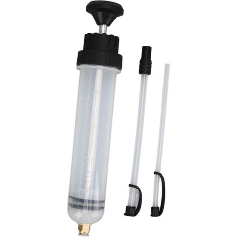 Extracteur de fluide 200cc Extracteur d'huile manuel Seringue Pompe Aspiration Vide Outil de transfert de carburant de voiture Ajustement universel (1/3)