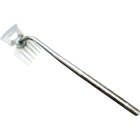 Désherbeur multifonctionnel, arrache-serpents manuel, outil portable pour désherber, terre meuble, désherbeur manuel en acier à haute teneur en carbone pour cour et jardin-Iron Handle (1/5)