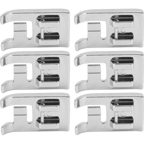 6pcs Pieds-de-biche en acier inoxydable pour ourlet roulé arc, adaptés aux machines à coudre domestiques (1/5)