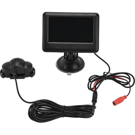 Rétroviseur de sécurité pour bébé en voiture, réglable, incassable, 11 cm (4,3 pouces), avec une vue large et cristalline. (1/5)