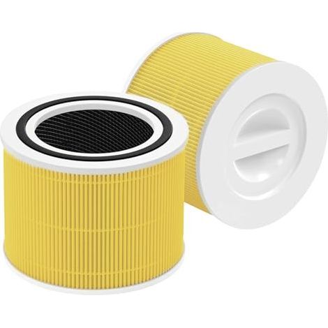 2er-Pack Ersatzfilter für Levoit Core 300- und Core 300S-Luftreiniger, 3-in-1-True H13 HEPA-Aktivkohlefiltersystem, Core 300 RF-Filterersatz (1/5)