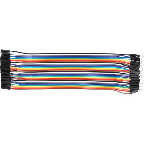 10 Fils de Liaison Plastique Mâle-Femelle, Câble de Connexion 2.54mm pour Ordinateur et Électronique (1/5)